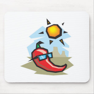 chillin chilli pepper mouse pad