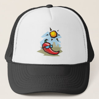 chillin chilli pepper trucker hat
