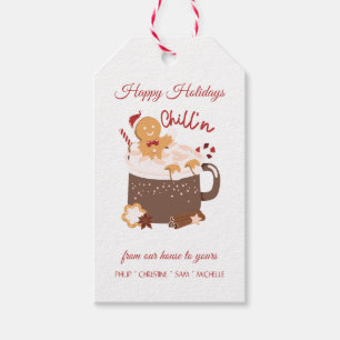 Chillin' Christmas Hot Chocolate and Gingerbread Gift Tags