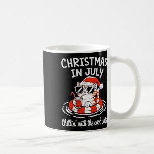 Chillin Cool Cats Christmas In July Kitty Meowy Xm Coffee Mug