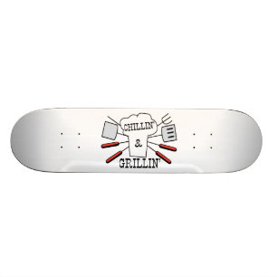 Chillin & Grillin BBQ Fun Skateboard