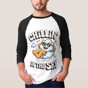 Chillin' in the Sky Retro Cloud Design for Summer T-Shirt