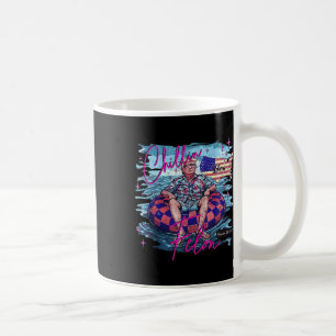 Chillin Like A Felon Retro Pink Summer Funny Trump Coffee Mug
