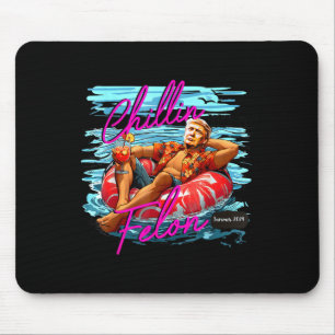 Chillin Like A Felon Retro Pink Summer Funny Trump Mouse Pad