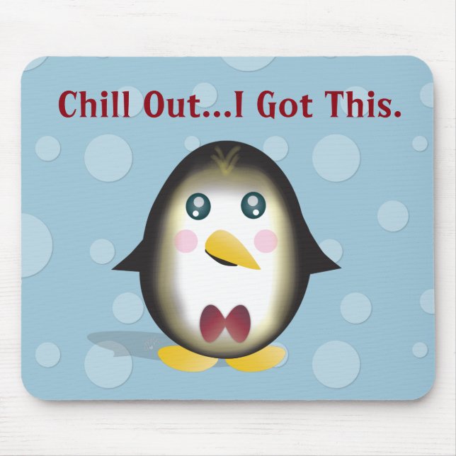 Chillin' Penguin Mouse Pad (Front)