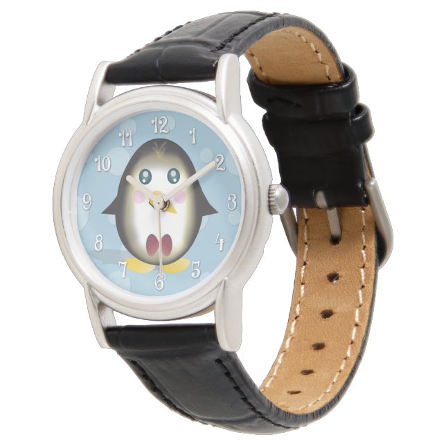 Chillin' Penguin Watch (w/Numbers) (Angled)