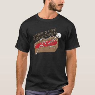 Chillin Skeleton in Coffin T-Shirt
