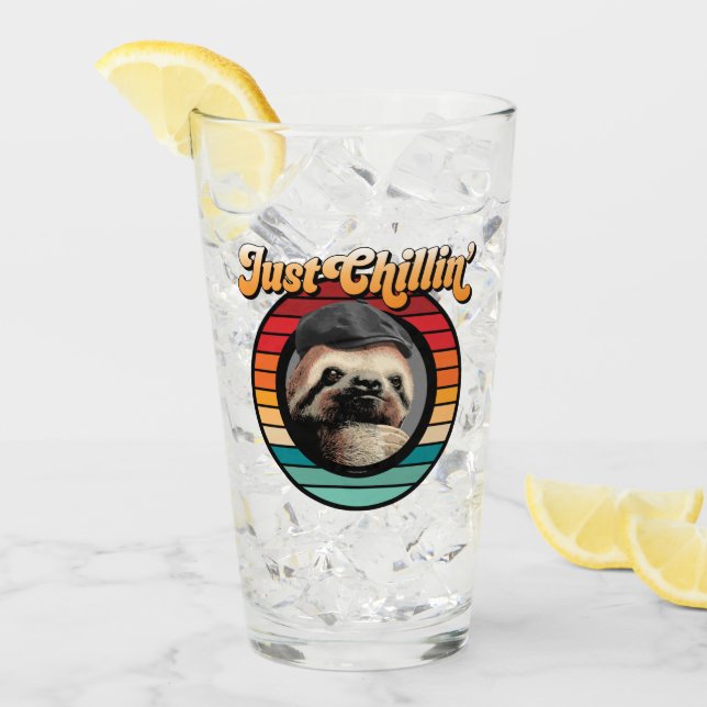Chillin’ Sloth Glass (Front Ice)