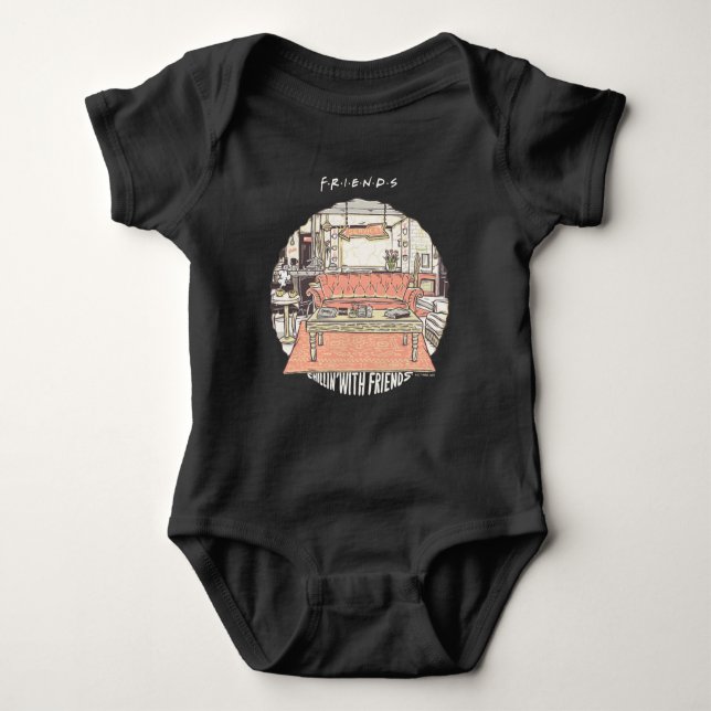 Chillin' with FRIENDS™ Cartoon Baby Bodysuit (Front)