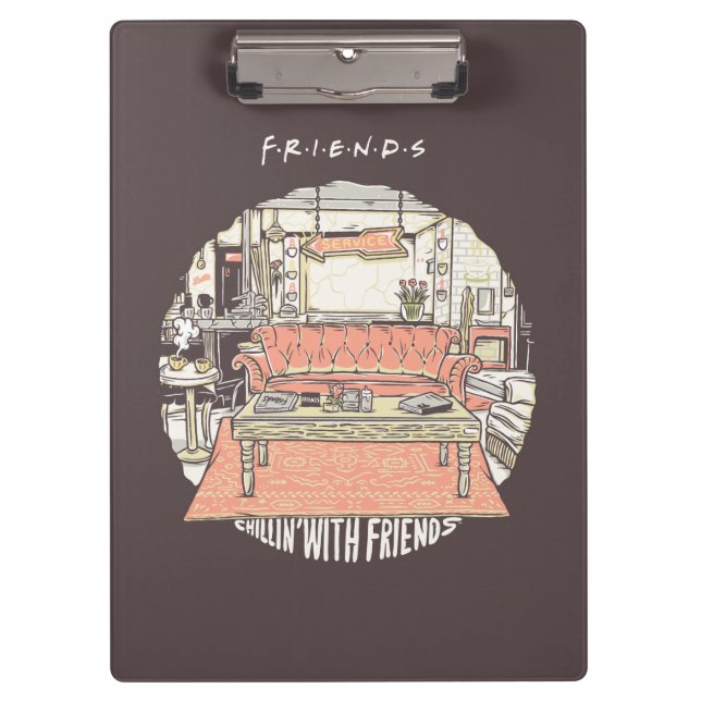Chillin' with FRIENDS™ Cartoon Clipboard (Front)
