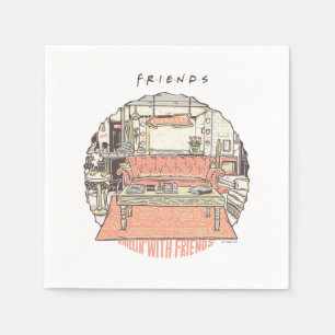 Chillin' with FRIENDS™ Cartoon Napkin