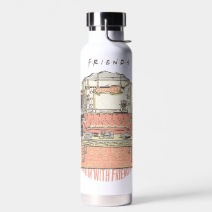 Chillin' with FRIENDS™ Cartoon Water Bottle