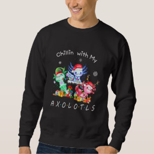 Chillin With My Axolotls Christmas Pyjamas Family Sweatshirt