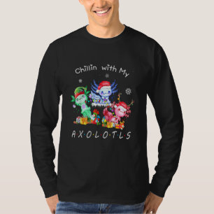 Chillin With My Axolotls Christmas Pyjamas Family T-Shirt