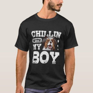 Chillin with my boy aussie australian shepherd T-Shirt