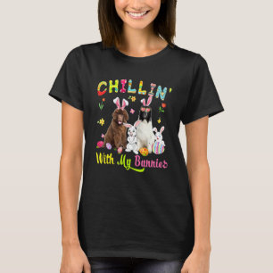 Chillin' With My Bunnies Cute Bunny Newfoundland D T-Shirt
