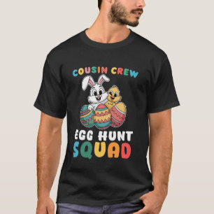 Chillin with my easter squad Egg crew Bunny Funny T-Shirt