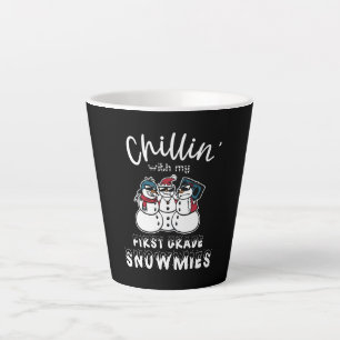 Chillin' With My First Grade Snowmies Latte Mug