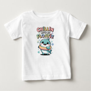 Chillin’ with My Floatie Shark Baby T-Shirt