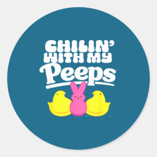 Chillin' With My Funny Ster Classic Round Sticker
