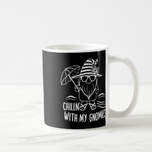 Chillin With My Gnomies Beach Gnome Summer Fun Coffee Mug