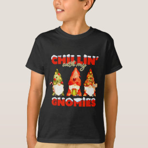 Chillin' With My Gnomies Christmas Matching Family T-Shirt