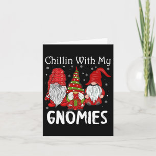 Chillin With My Gnomies Christmas Pamajas Family F Card