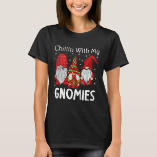 Chillin With My Gnomies Christmas Pamajas Family F T-Shirt