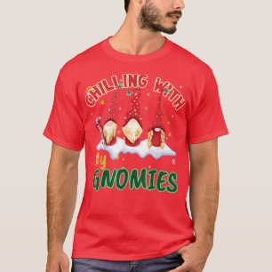 Chillin With My Gnomies Christmas Pamajas Family F T-Shirt