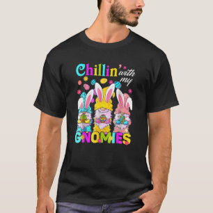 Chillin With My Gnomies Easter Funny Gnome Kids Bo T-Shirt