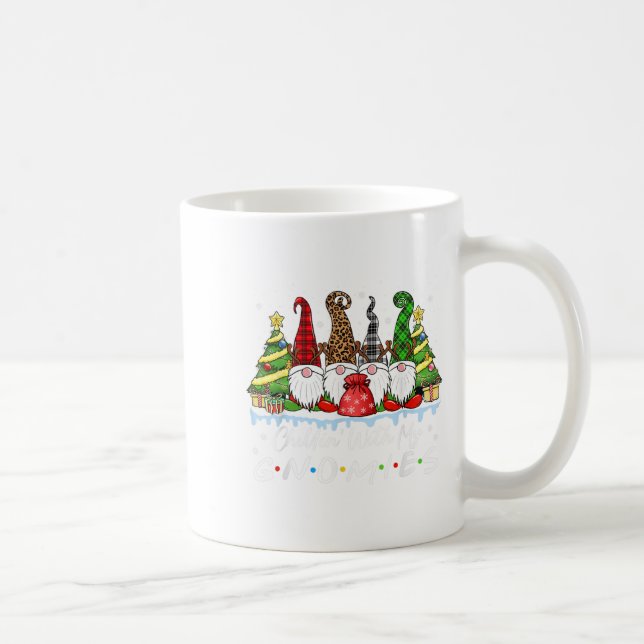 Chillin With My Gnomies Funny Christmas Family Fri Coffee Mug (Right)