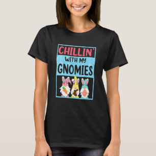 Chillin' With My Gnomies Funny Easter Bunny Boys G T-Shirt