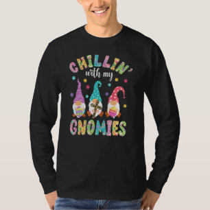 Chillin With My Gnomies Funny Pamajas Family Gnome T-Shirt