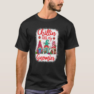 Chillin' With My Gnomies Three Gnomes Buffalo Red T-Shirt