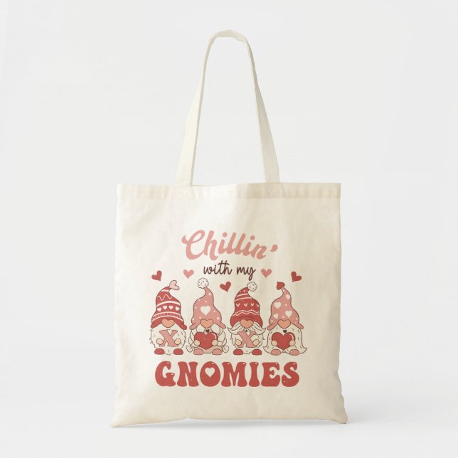 Chillin With My Gnomies Tote Bag (Front)