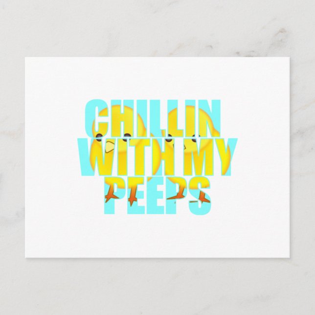 Chillin With My Peeps Postcard (Front)