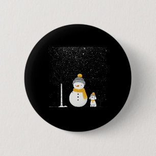 Chillin With My Snowmies Christmas Frosty Snowman 6 Cm Round Badge