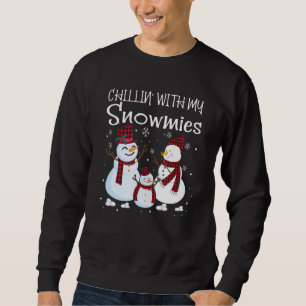 Chillin With My Snowmies Family Pyjamas Snowman Ch Sweatshirt