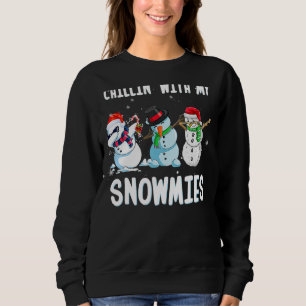 Chillin With My Snowmies Family Pyjamas Snowman Ch Sweatshirt