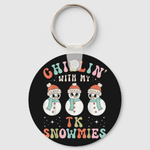 Chillin With My Tk Snowmies Snowman Teacher Christ Key Ring