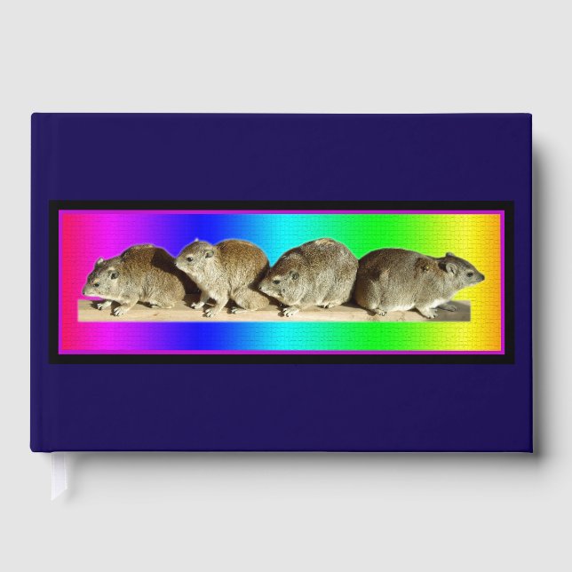 Chilling African Hyrax Guest Book (Front)