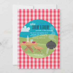 Chilling' and Grillin' Invitation