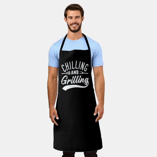 Chilling And Grilling Apron (Worn)