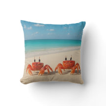 Chilling by the Shore – Outdoor Pillow (16x16)