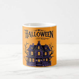 Chilling Haunted House Mug Designs for Halloween