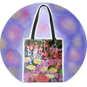 Chilling Multicolor Painting Brilliant Flowers Tote Bag