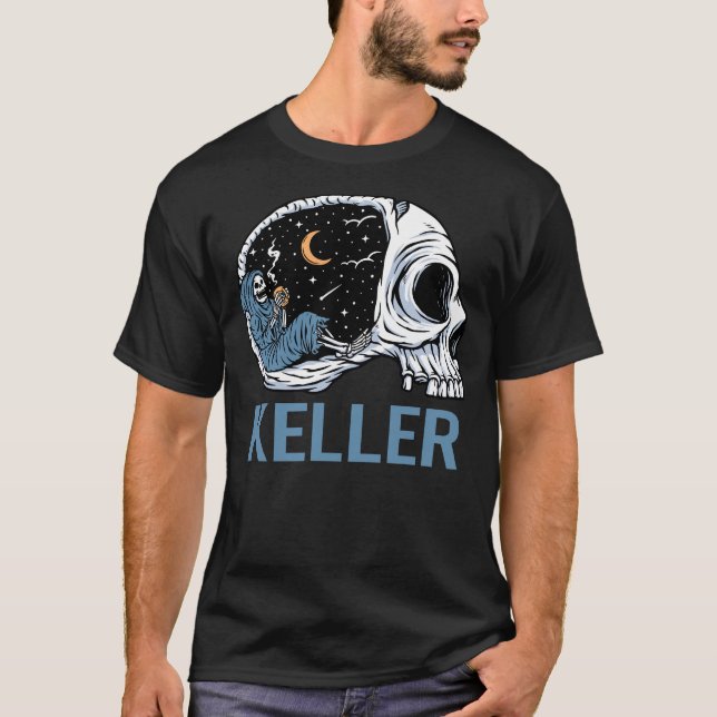 Chilling Skeleton Keller T-Shirt (Front)