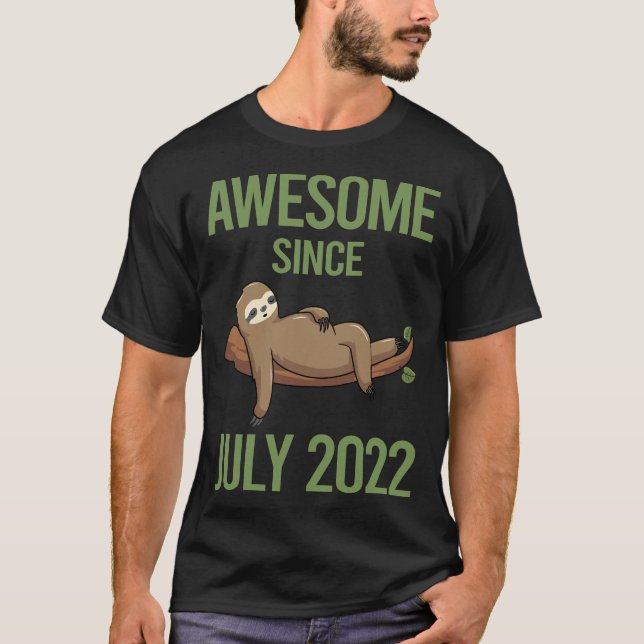 Chilling Sloth - July 2022 T-Shirt (Front)