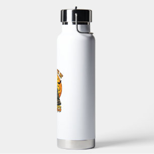 Chilling Zombies Hand Tombstone Full Moon Bats Water Bottle