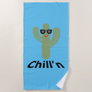 Chill'n Cactus Design - Beach Towel